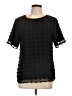Blooming Jelly 100% Polyester Black Short Sleeve Blouse Size L - photo 1