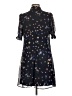 DKNY 100% Polyester Black Casual Dress Size 10 - photo 2
