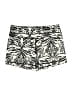 IAB MFG 100% Polyester Animal Print Ivory Black Shorts Size 8 - photo 1
