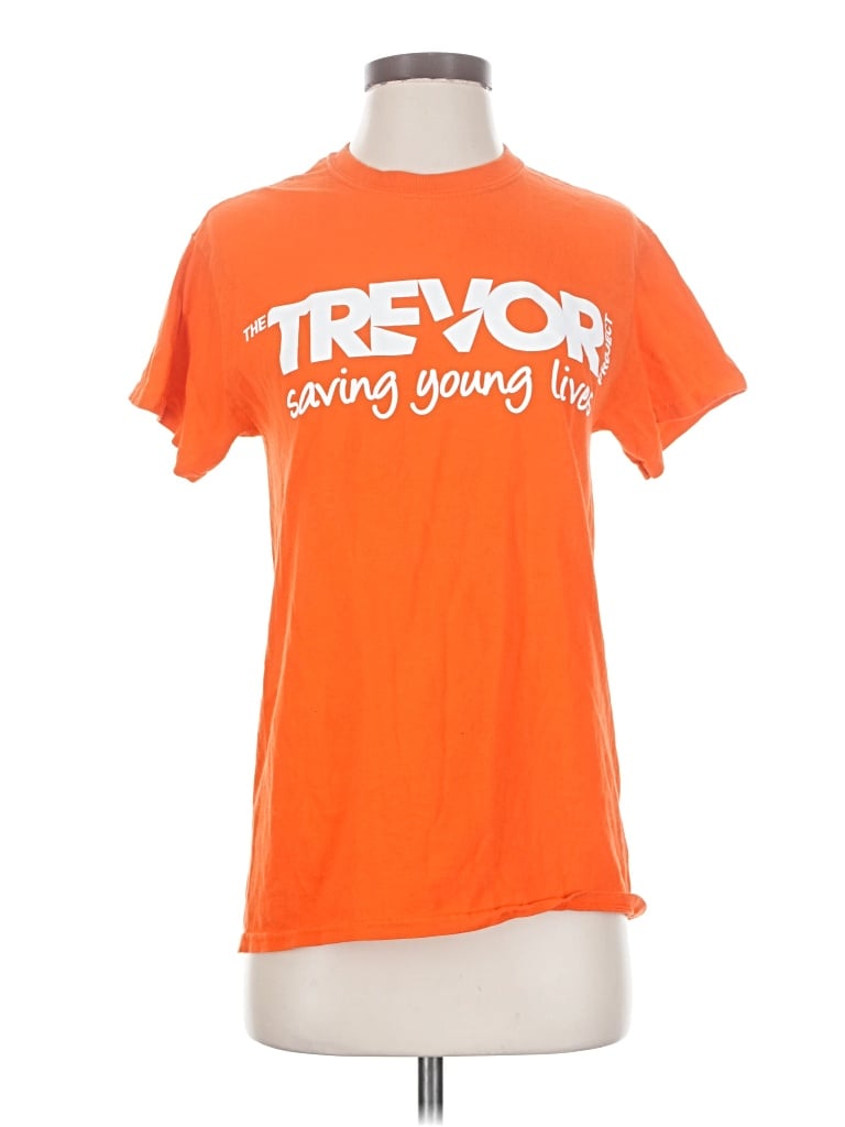 Pre-owned Gildan Short Sleeve T-shirt In Orange