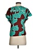 Nine West 100% Polyester Green Short Sleeve Blouse Size S (petite) - photo 2