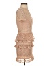 Aqua 100% Polyester Tan Cocktail Dress Size XS - photo 4