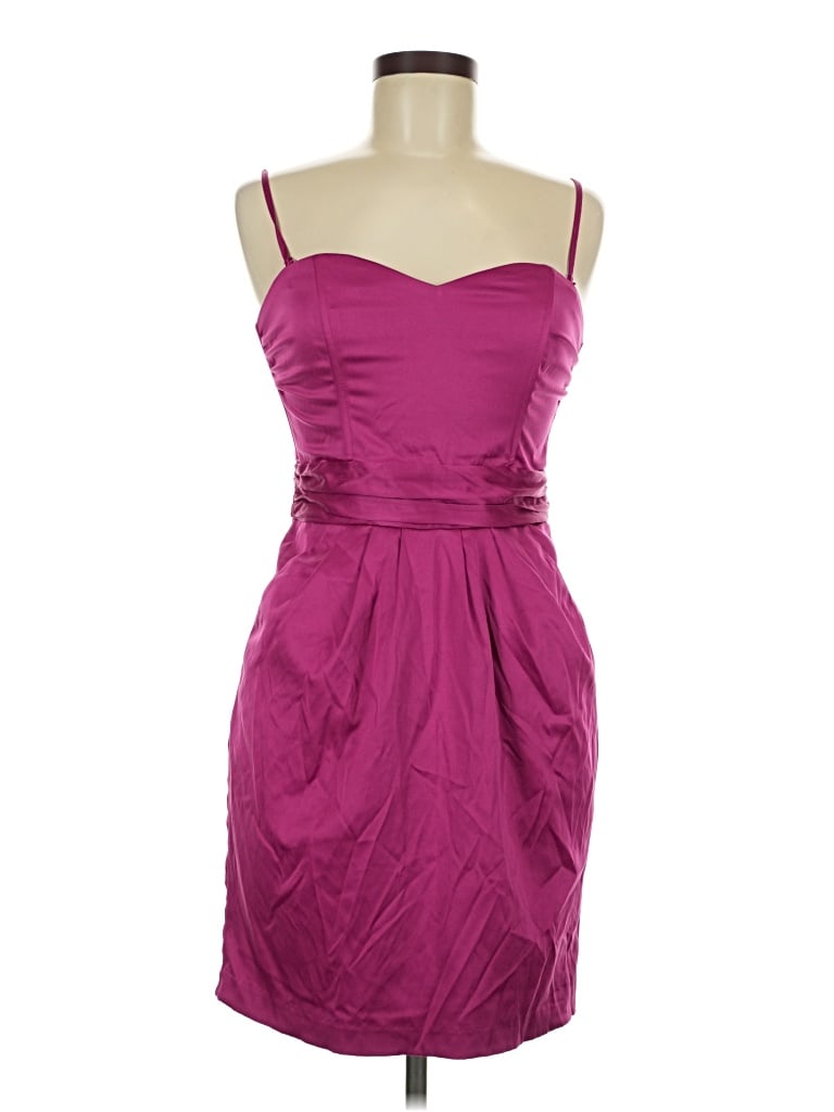 Pre-owned H&m Cocktail Dress In Burgundy
