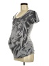 Maternity Gray Short Sleeve Top Size M - photo 1