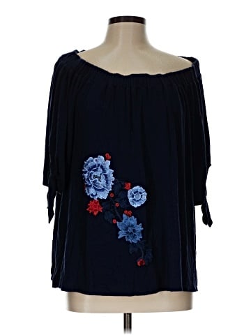 Pebble and Stone 3/4 Sleeve Blouse (view 1)