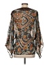 Antik Batik Brown 3/4 Sleeve Blouse Size S - photo 2