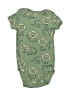 Carter's 100% Cotton Print Green Short Sleeve Onesie 3-6 MO / 6 MO - photo 1