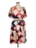 Hutch 100% Polyester Print Tan Casual Dress Size 1X - photo 1
