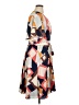 Hutch 100% Polyester Print Tan Casual Dress Size 1X - photo 4