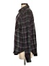 Free People 100% Rayon Plaid Gray Long Sleeve Button-Down Shirt Size S - photo 5