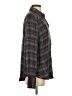 Free People 100% Rayon Plaid Gray Long Sleeve Button-Down Shirt Size S - photo 4