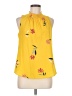 Daniel Rainn 100% Polyester Yellow Sleeveless Blouse Size 8 - photo 1