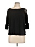 BLUEGREY Black 3/4 Sleeve Top Size L - photo 1
