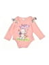 Unbranded Graphic Pink Long Sleeve Onesie Size 3-6 mo - photo 1