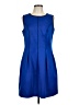 Apt. 9 Solid Blue Cocktail Dress Size L - photo 1