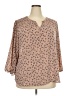 Unbranded Tan 3/4 Sleeve Blouse Size 5X (estimated) - photo 1
