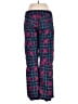 Burton 100% Polyester Plaid Blue Purple Casual Pants Size S - photo 2