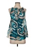 Chufy Floral Tropical Teal Sleeveless Blouse Size XS - photo 1