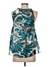 Chufy Floral Tropical Teal Sleeveless Blouse Size XS - photo 2