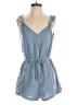 Shein 100% Cotton Solid Blue Romper Size 4 - photo 1