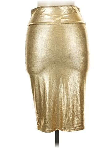 Rainbow Faux Leather Skirt (view 2)