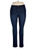 Jones New York Solid Blue Jeans Size 12 - photo 1