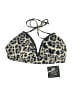 Shape FX Animal Print Gray Swimsuit Top Size 18 - photo 1