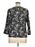 Cathy Daniels Black Gray 3/4 Sleeve Blouse Size XL - photo 2