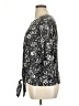 Cathy Daniels Black Gray 3/4 Sleeve Blouse Size XL - photo 5