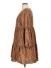 Unbranded Animal Print Brown Casual Dress Size XXL (estimated) - photo 5