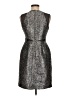 Phoebe 100% Polyester Metallic Silver Cocktail Dress Size 6 - photo 2