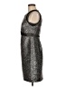 Phoebe 100% Polyester Metallic Silver Cocktail Dress Size 6 - photo 5