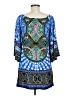 Flying Tomato 100% Rayon Blue 3/4 Sleeve Blouse Size M - photo 2