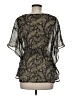 confess Black Short Sleeve Blouse Size M - photo 2