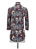 Adriano Goldschmied Floral Blue 3/4 Sleeve Button-Down Shirt Size XS - photo 2