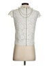 Alice + Olivia 100% Polyester Silver Short Sleeve Top Size 4 - photo 2