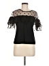 J.Crew 100% Nylon Black Short Sleeve Top Size M - photo 1