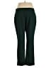 Melani Solid Green Active Pants Size 14 - photo 2
