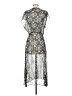 Amour Vert 100% Viscose Paisley Silver Cocktail Dress Size XS - photo 2
