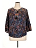 Westbound 100% Rayon Blue 3/4 Sleeve Blouse Size 1X - photo 1