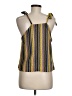 TeXTURE & THREAD Madewell 100% Polyester Yellow Sleeveless Blouse Size M - photo 2