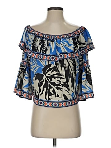 Flying Tomato 3/4 Sleeve Blouse (view 1)