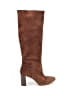 Ann Taylor 100% Leather Brown Boots Size 8 1/2 - photo 1