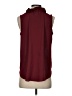 Ann Taylor 100% Polyester Burgundy Sleeveless Blouse Size S - photo 2