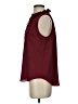 Ann Taylor 100% Polyester Burgundy Sleeveless Blouse Size S - photo 5