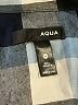 Aqua 100% Rayon Plaid Blue Long Sleeve Button-Down Shirt Size XL - photo 7