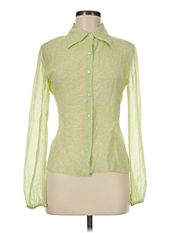 Tahari Long Sleeve Silk Top (view 1)