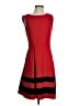 Calvin Klein Color Block Red Cocktail Dress Size 4 - photo 1