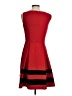 Calvin Klein Color Block Red Cocktail Dress Size 4 - photo 2