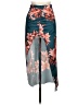 Unbranded 100% Polyester Tropical Teal Casual Skirt Size M - photo 1